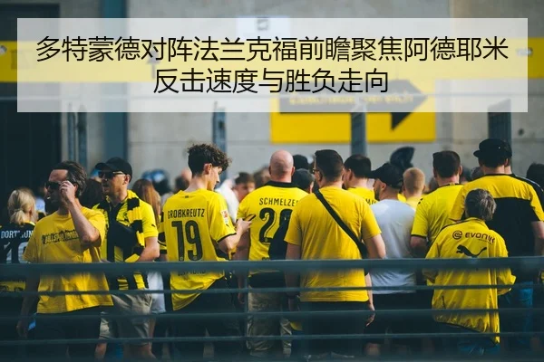 多特蒙德对阵法兰克福前瞻聚焦阿德耶米反击速度与胜负走向